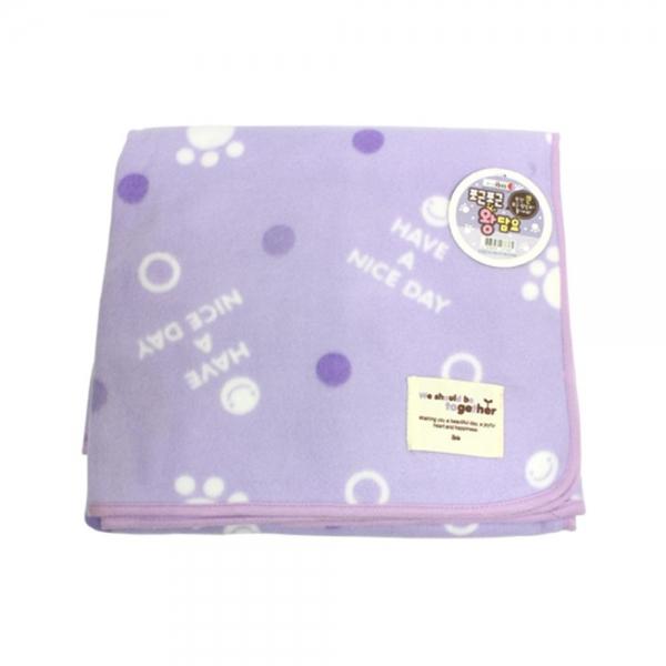 발바닥무늬 파스텔컬러 무릎왕담요 고급무릎담요 겨울