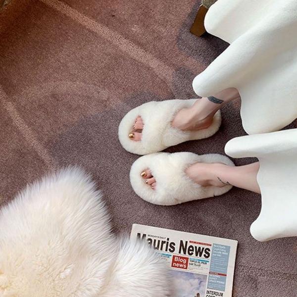 여성 방한슬리퍼 방한 겨울 털 실내화
