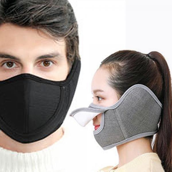 겨울 스포츠 방한 보온 오픈 마스크 귀마개