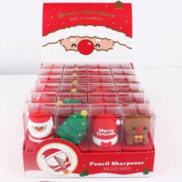 123B,123C] 2000 크리스마스 피규어 연필깎이 (24개세트)