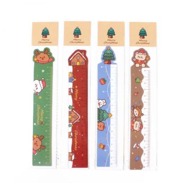 129A] 1000 크리스마스 자석 캐릭터 자 15cm (12개세트)