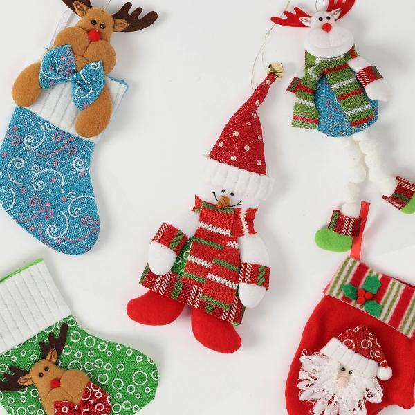 크리스마스 트리 오너먼트 3p세트 인형혼합