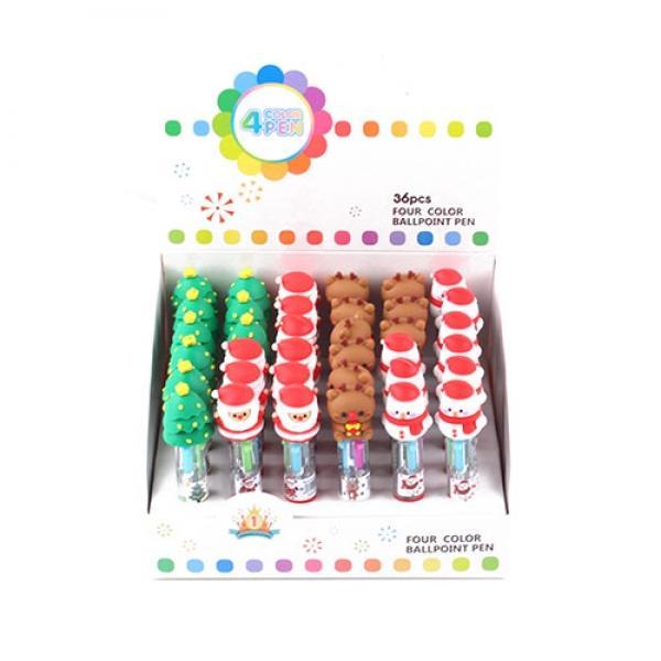 133A] 1200 크리스마스 미니 다색볼펜 (36개세트)