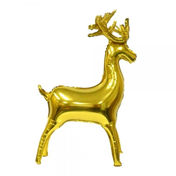 해피파티 크리스마스 골드 사슴 호일풍선