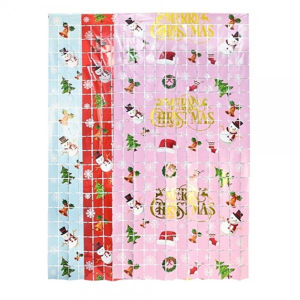 해피파티 크리스마스 도어 커튼장식 (랜덤1개)