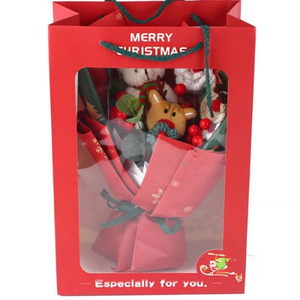 D13,D15] 40000 크리스마스 투명백 꽃다발 세트 1개