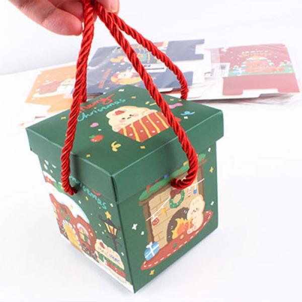 127C] 1000 크리스마스 사각 선물상자 (12개세트)