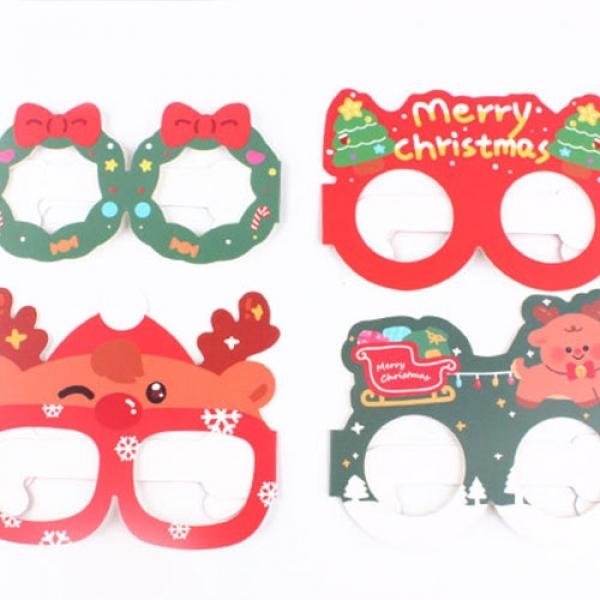134C] 500 크리스마스 종이 안경 (20개세트)