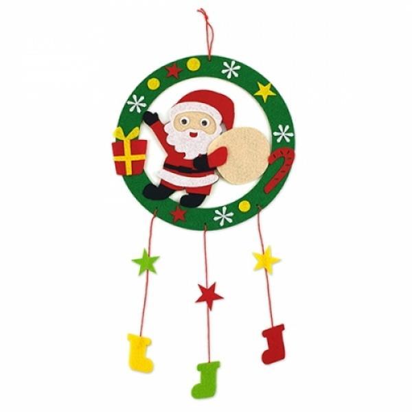 크리스마스 펠트모빌- 산타