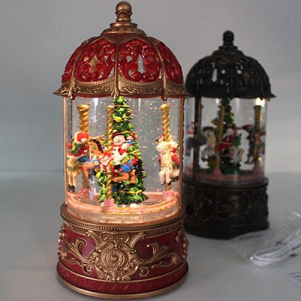 136A]  크리스마스 눈오는 날의 트리 무드등 1개