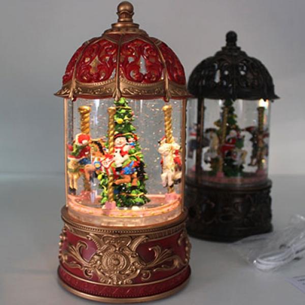 136A]  크리스마스 눈오는 날의 트리 무드등 1개