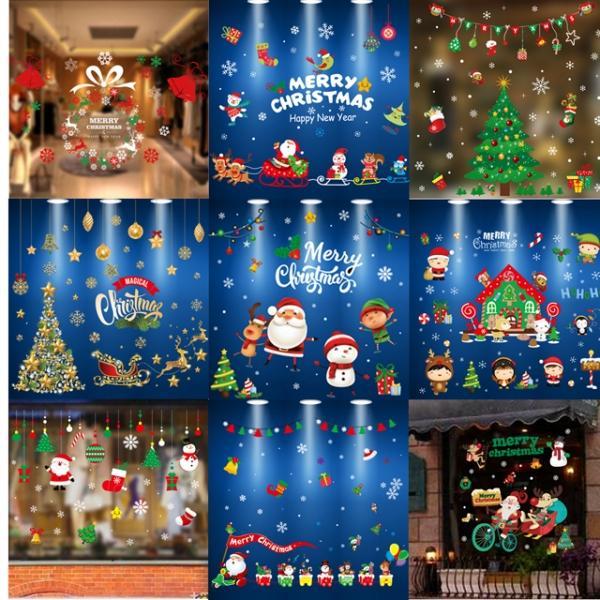 윈도우스티커크리스마스눈꽃트리눈모양어린이집꾸미기