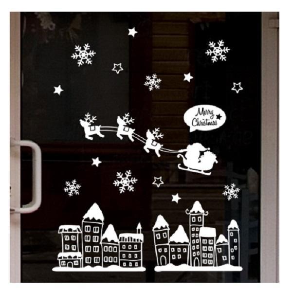 스티커 겨울&X-MAS 눈내리는마을 GDT-817X