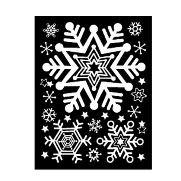 스티커 겨울&X-MAS 눈꽃_특대 GDT-835L