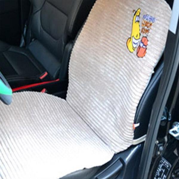자동차 시트 라바 겨울용 앞좌석 골덴 시트커버 1P