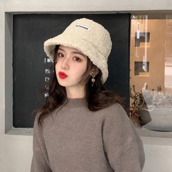겨울 뽀글이 양털 시어링 벙거지 여성 니트 모자 캠핑