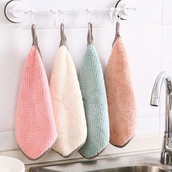 극세사 주방 키친타월 핸드타월 고리수건 고리형 행주