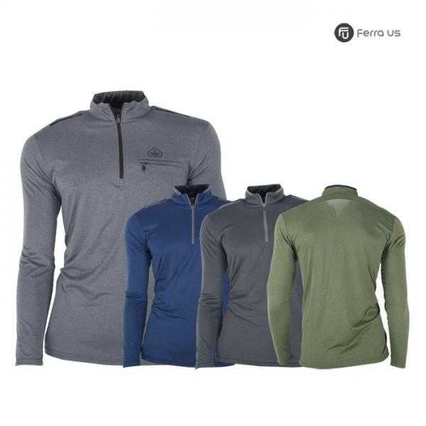 페라어스 남성 심플 반집업 등산 티셔츠 OCTRV5017S1