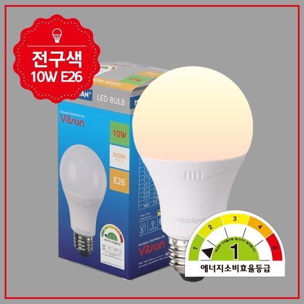 벌브 LED 1등급  MEGA 10W 전구 KS A60
