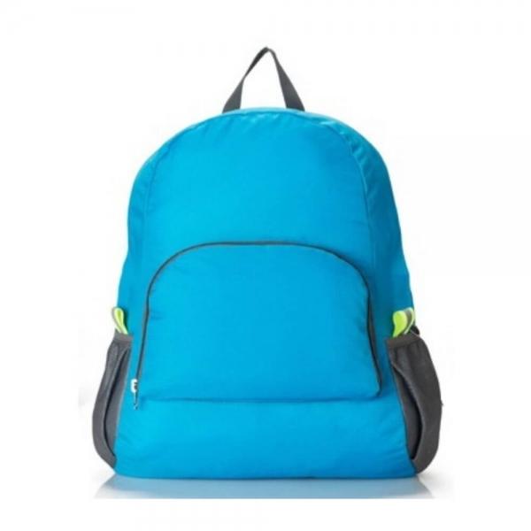 여행용 접이식 백팩 초경량 휴대용 등산가방 블루