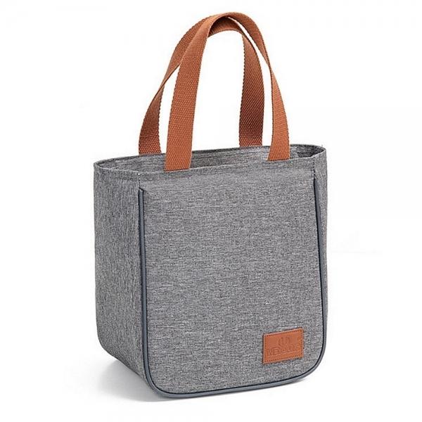 샐러드도시락통 직장인 보온 보냉 소풍 도시락 가방 런치 백 박스(그레이)