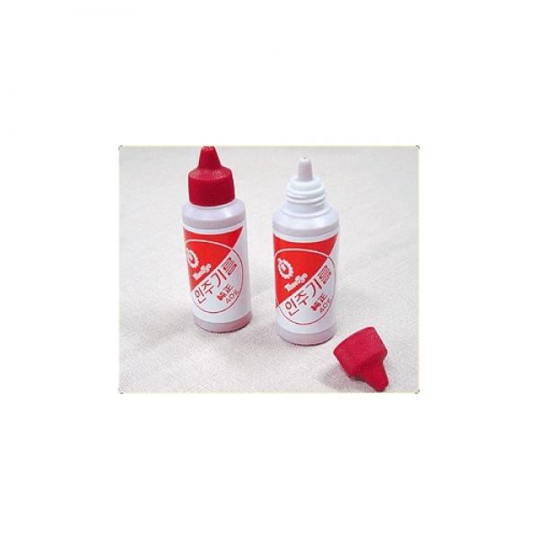 인주기름 인유 자주색 매표 (스폰지인주 모루도인주 보충용 리필용)