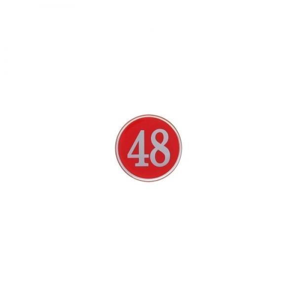 번호판 48 (에폭시/빨강) 48mm 1~100 4842 아트사인