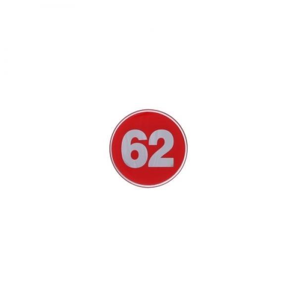 번호판 62 (에폭시/빨강) 62mm 1~100 1492 아트사인