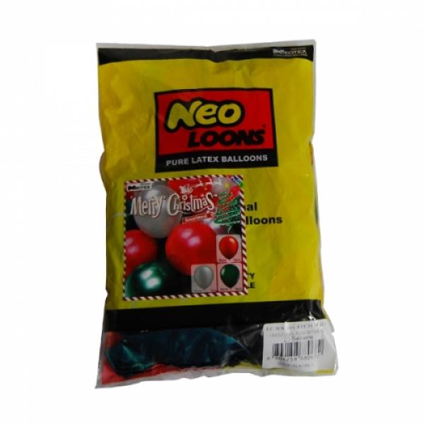 네오3색펄풍선/크리스마스풍선