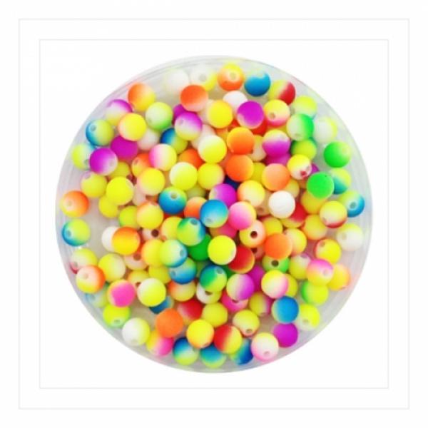 크리스탈비즈52번/형광무지개구슬