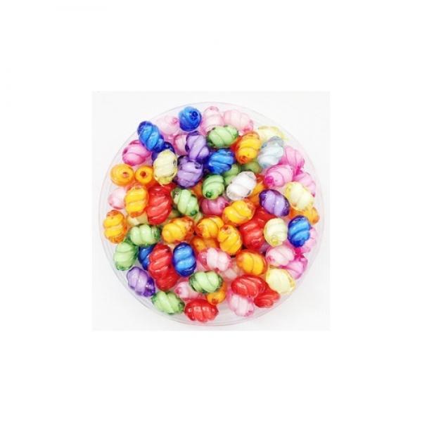 크리스탈비즈50번/투명이중구슬골뱅이