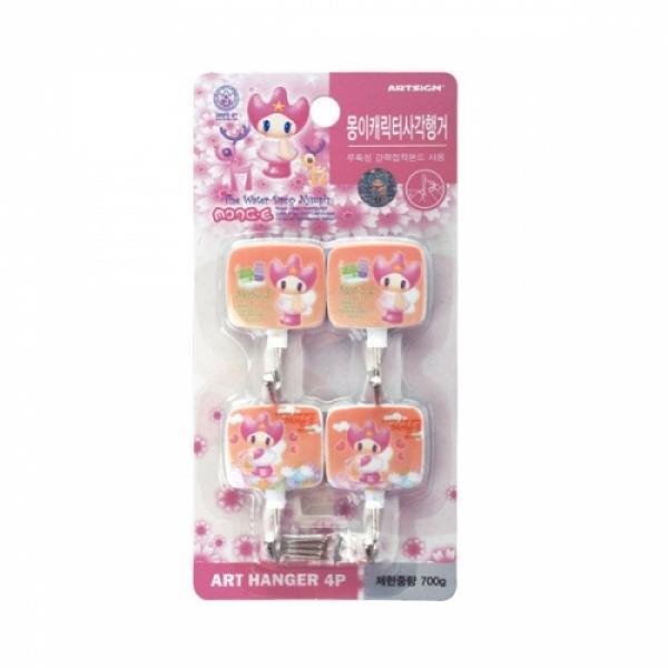 캐릭터행거(사각)/32*50*5/-5695/몽이/아트사인