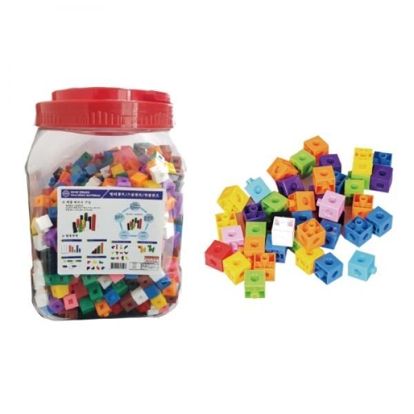 연결큐브 멀티큐브 스넵큐브 연결수막대 1cm*1cm*1cm 1000개입