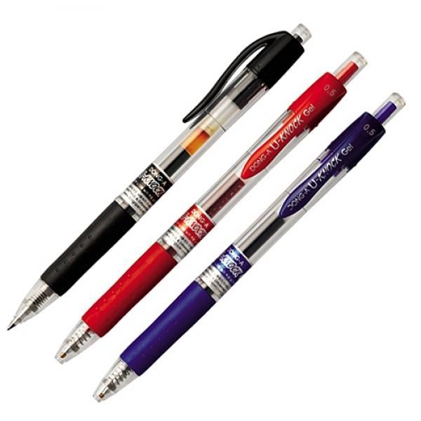 유노크 중성펜 흑색 0.5MM 12자루 1갑