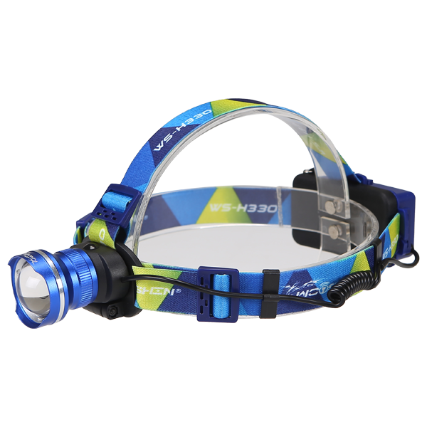랜턴 LED(헤드용) WS-H330 충전식 줌(1050루멘) 청색