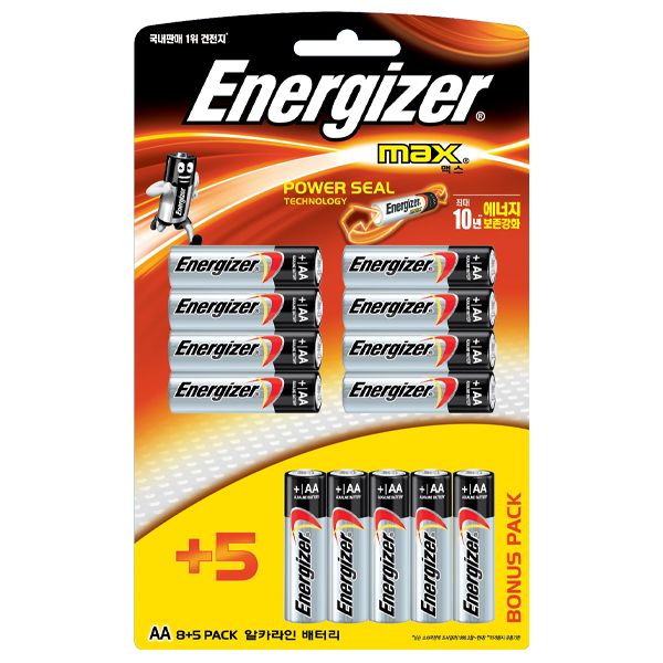 건전지 알카 AA 맥스 (조=8EA 5EA)