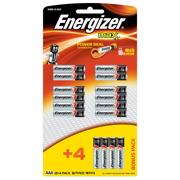 건전지 알카 AAA 맥스 (조=12EA 4EA)