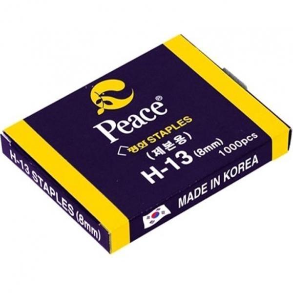 평화 제본용 스테플러침 H-13 시리즈 13-8MM 1000PCS