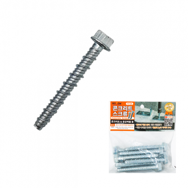콘크리트스크류 8*60 TCSA6010 (봉=10EA)