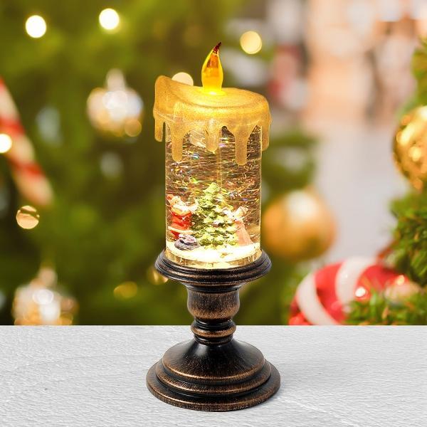 LED 크리스마스 스노우볼 오르골 성탄 촛대