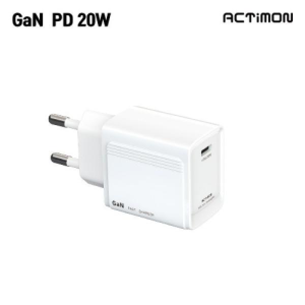 [엑티몬] 가정용 GAN PD20W 1포트  MON-PD20W-T1 (케이블 미 포함)
