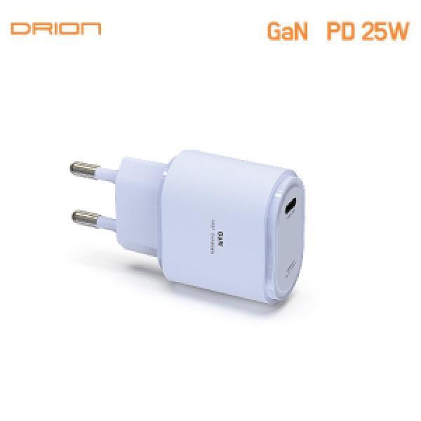[드리온] 가정용 GAN PD25W 충전기 C타입 1포트 DR-PD25W-T1(케이블 미포함)