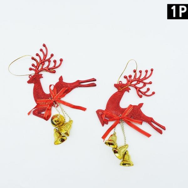 크리스마스트리 사슴장식 레드