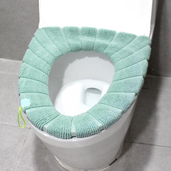극세사 변기커버 시트 그린
