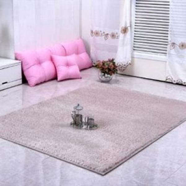 실루엣 롱파일 샤기 극세사 러그 카페트(100×150)