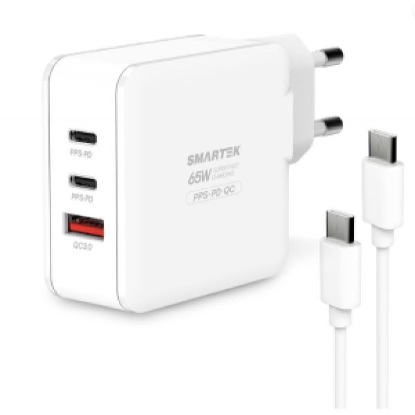 SMARTEK] C TO C 분리형 65W  고속 충전기
