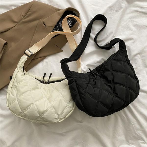 퀄팅 디자인 패딩백 데일리 크로스백 SLT-A65