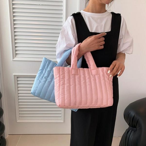 데일리 패딩 패턴 미니 토트백 SLT-A47