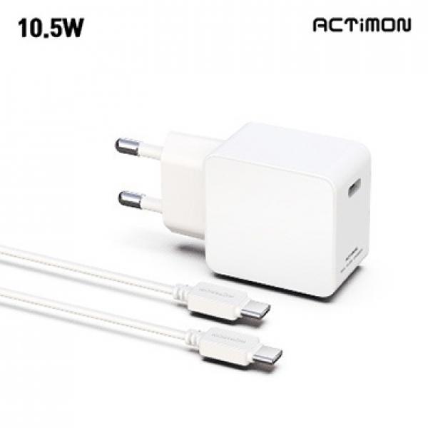 엑티몬 10.5W 가정용충전기 [5V/2.1A] 분리형/CTOC케이블 포함