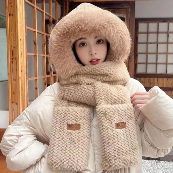 여자 겨울 패션 모자 목도리 장갑